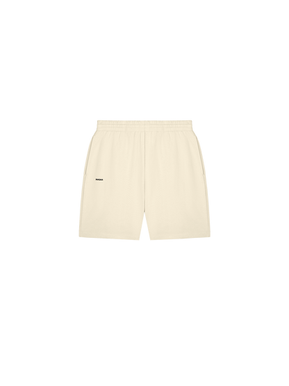 Womens 365 Midweight Mid Length Shorts—travertine beige