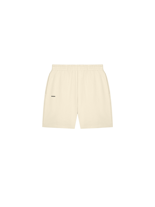 Womens 365 Midweight Mid Length Shorts—travertine beige