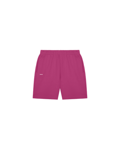 Womens 365 Midweight Mid Length shorts—berry purple