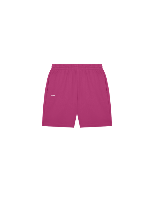 Womens 365 Midweight Mid Length shorts—berry purple