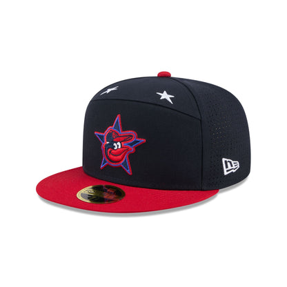Baltimore Orioles 2025 All-Star Game Workout Split Panel 59FIFTY Fitted Hat