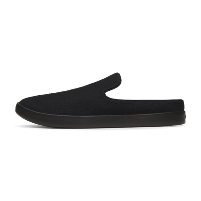 Women's Wool Lounger Mule - Natural Black (Natural Black Sole)