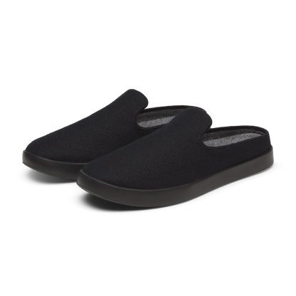 Women's Wool Lounger Mule - Natural Black (Natural Black Sole)