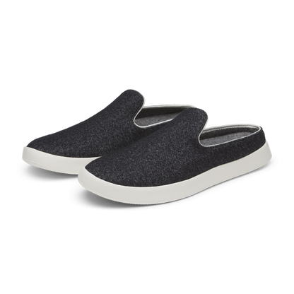 Women's Wool Lounger Mule - Dark Grey (Natural White Sole)