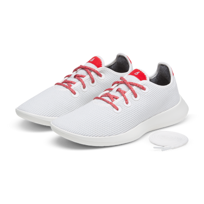 Women's Tree Runner - Blizzard/Bold Red (Blizzard Sole)