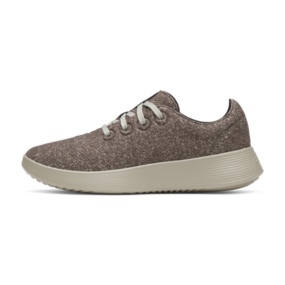 Women's Wool Runner Go - Rustic Brown (Weathered Grey Sole)