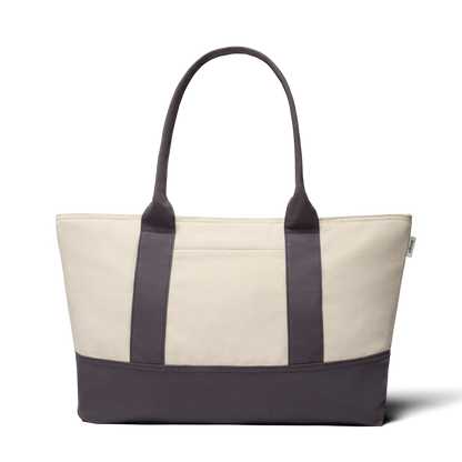 Canvas Tote Bag - Natural White/Natural Grey