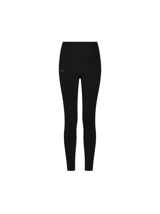Womens Plant-Stretch Compressive Leggings—Black