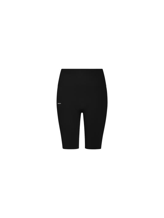 Women's Plant-Stretch Compressive Cycle Shorts—black