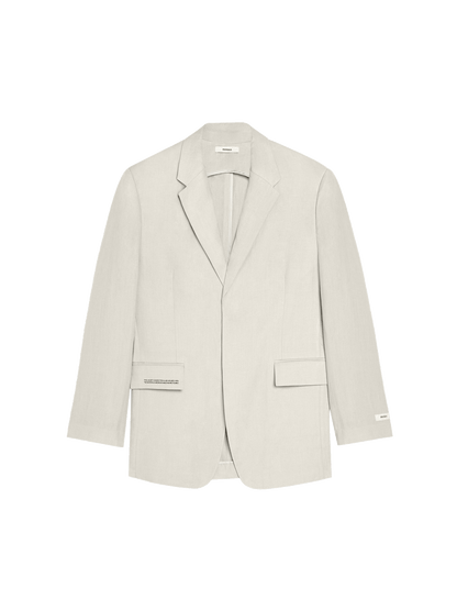 Aloe Linen Tailored Blazer—limestone