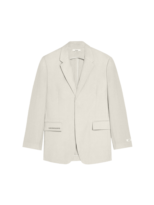 Aloe Linen Tailored Blazer—limestone
