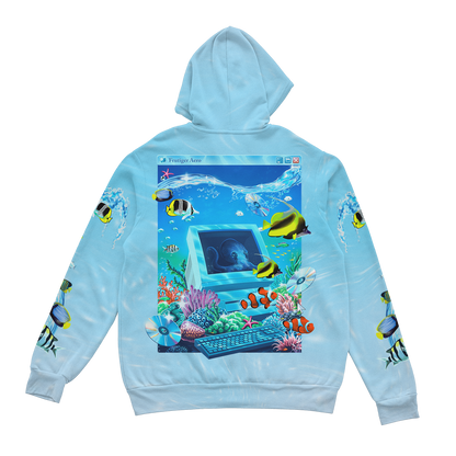 Aqua Terminal Zip Up Hoodie