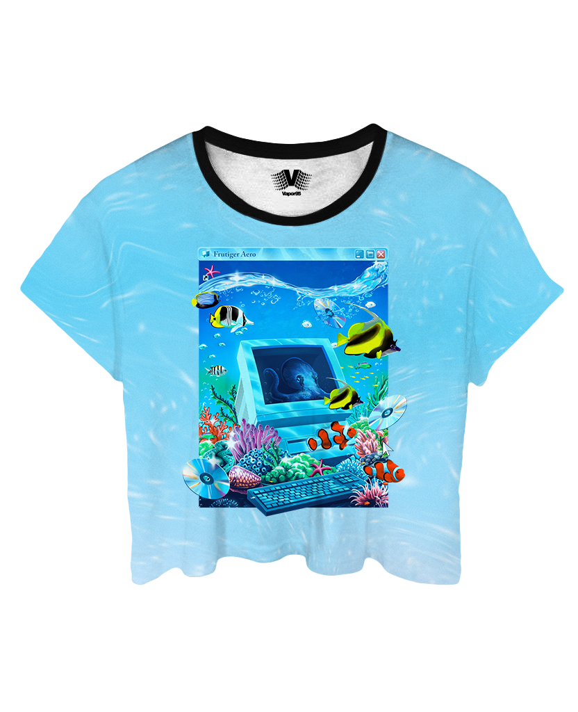 Aqua Terminal Crop Top