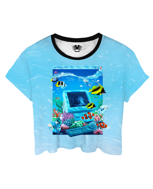 Aqua Terminal Crop Top