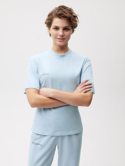 Womens PPRMINT™ Organic Cotton Wide Sleeve T-shirt—baby blue
