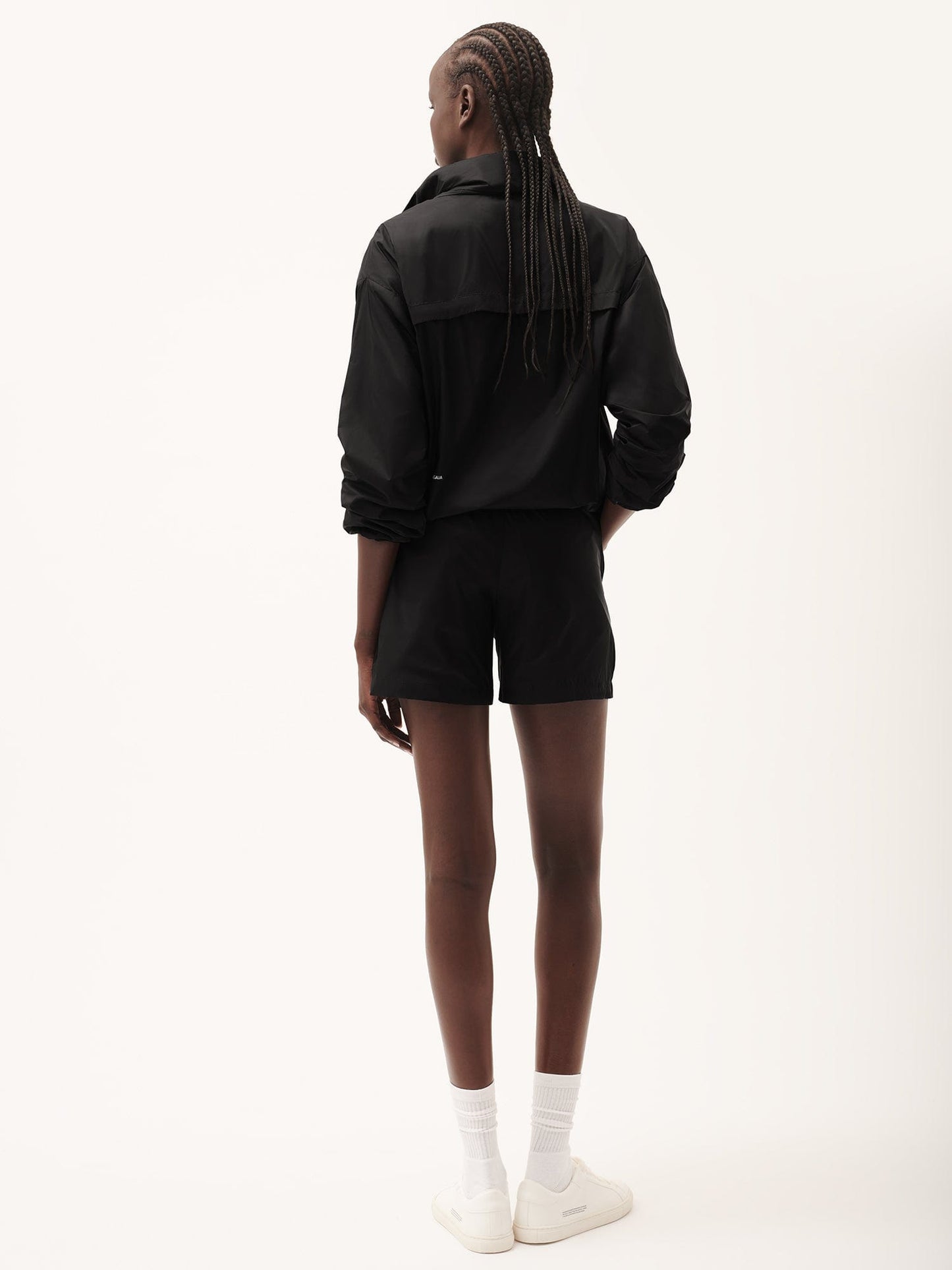 Womens DNA Recycled Nylon Shorts—black