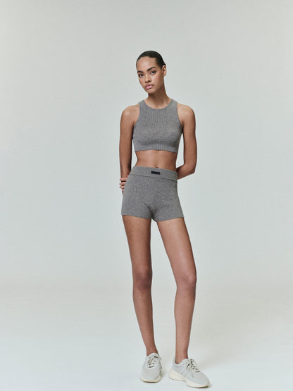 Womens Soft Rib Knit Boxer