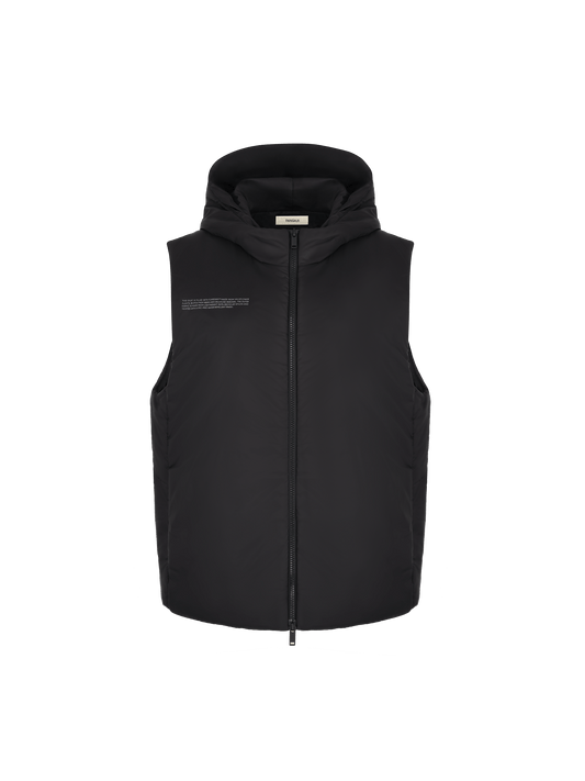 Womens Flower-Warmth Padded Gilet—black