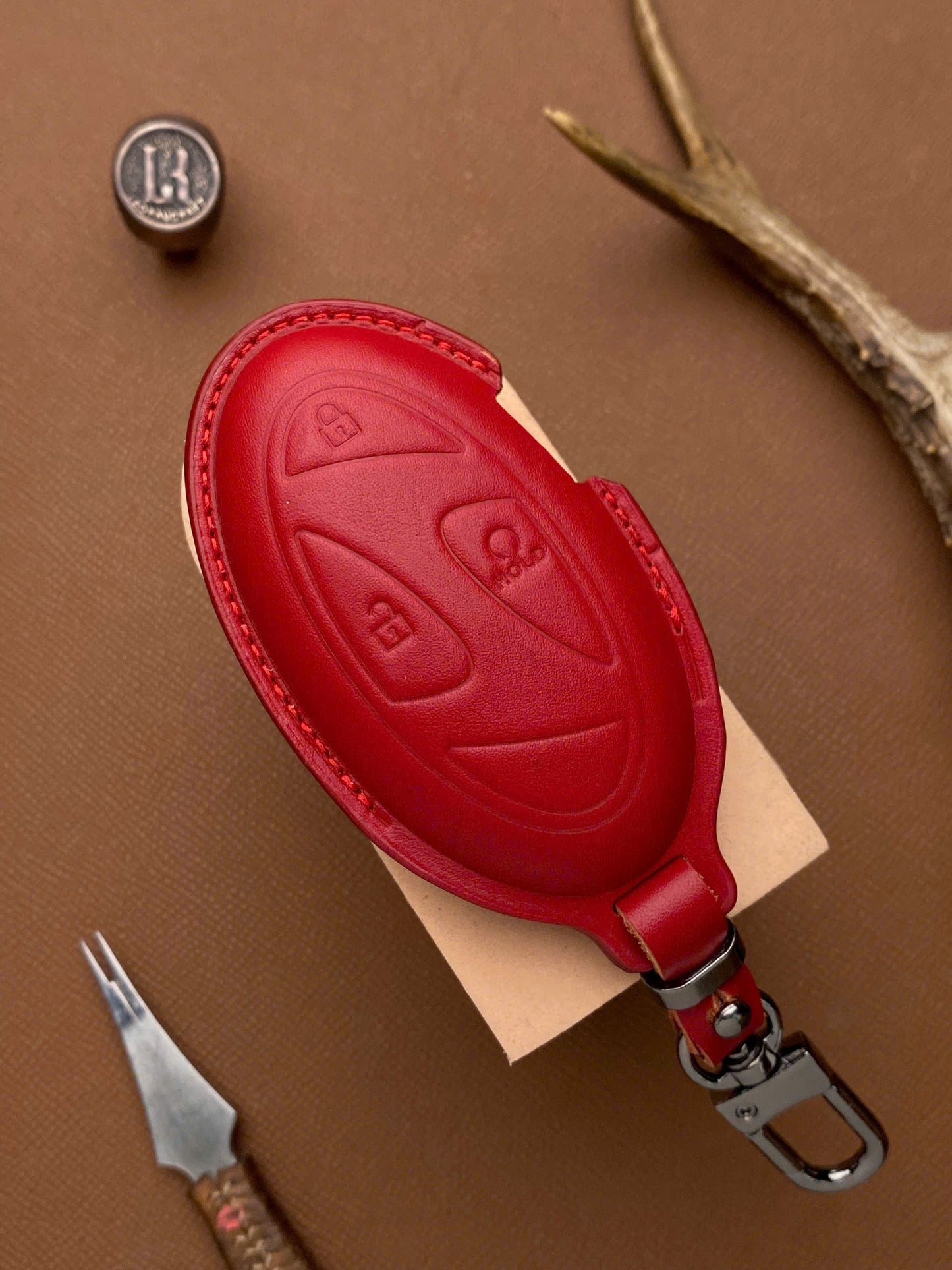 Leather Key Case for Hyundai SantaFe, Tucson 2025