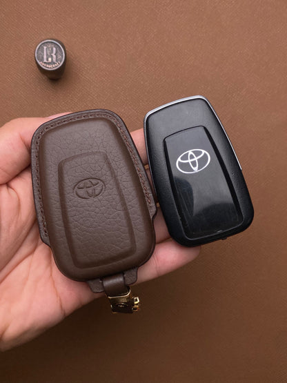 Leather Key Case for Toyota Camry, Cross (2019-2023) - TOD4