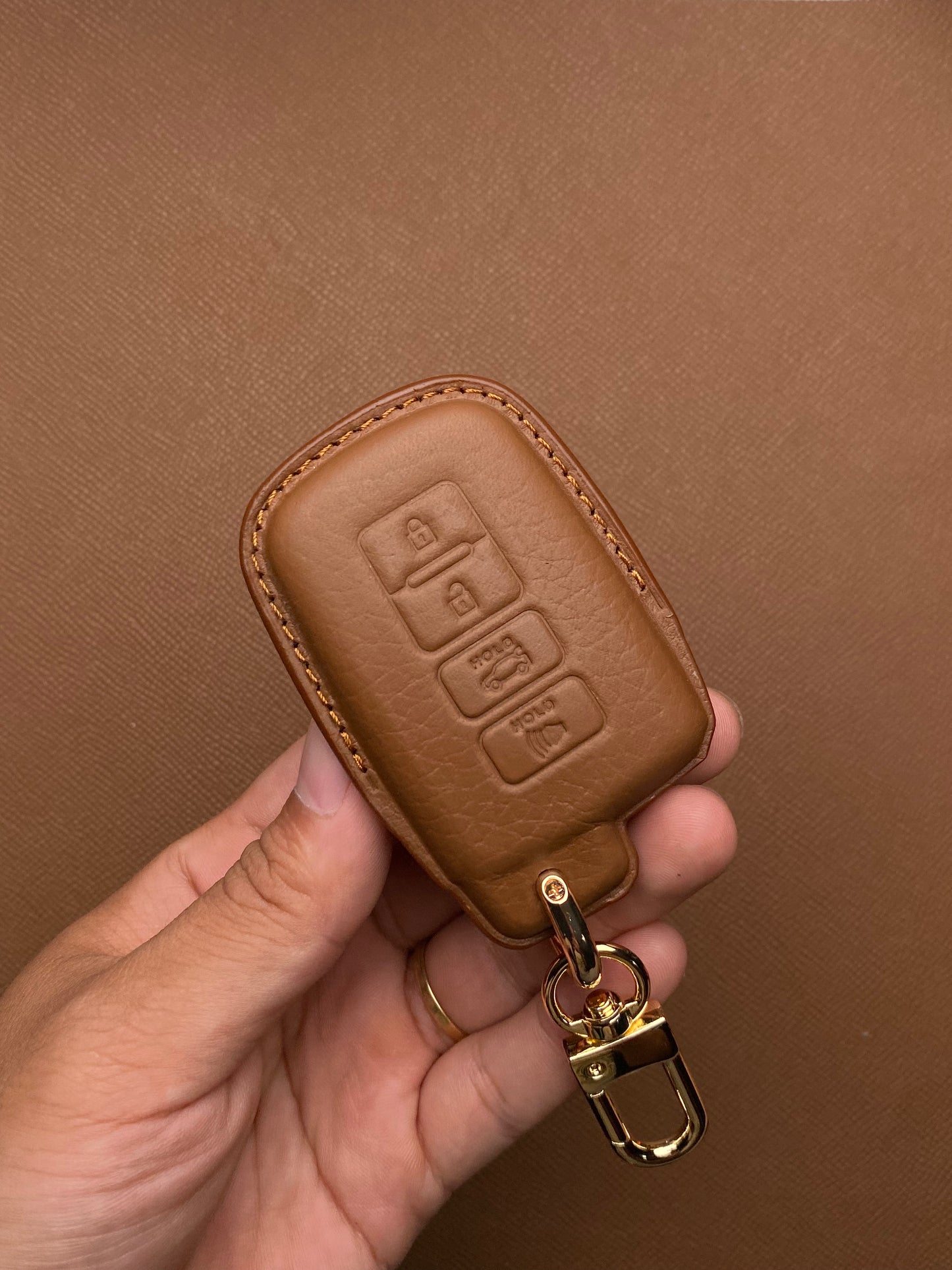 Leather Key Case for Toyota Altis (2019–2021) - TOB4