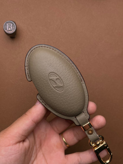 Leather Car Key Case for Huyndai SantaFe Tucson 2025 - HUYG4