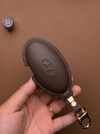 Leather Car Key Case for Huyndai SantaFe Tucson 2025 - HUYG4