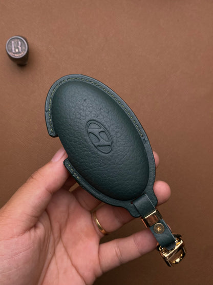 Leather Car Key Case for Huyndai SantaFe Tucson 2025 - HUYG4