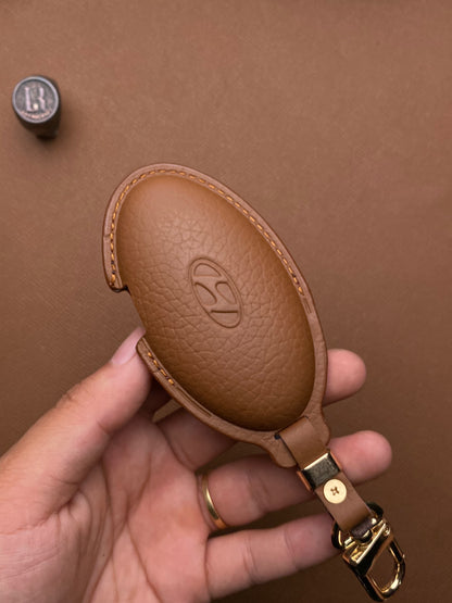 Leather Car Key Case for Huyndai SantaFe Tucson 2025 - HUYG4