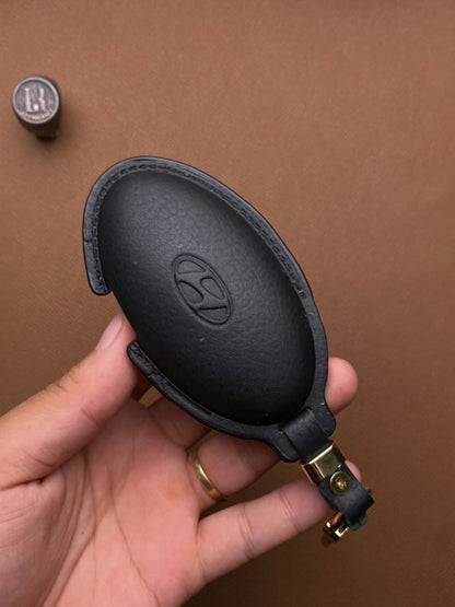 Leather Car Key Case for Huyndai SantaFe Tucson 2025 - HUYG4