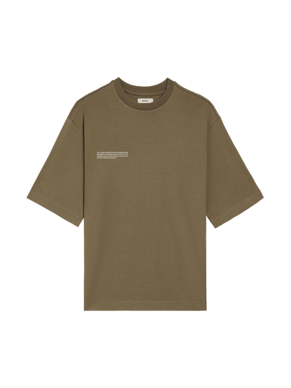 Womens In Conversion Cotton Boxy T-shirt—carbon brown