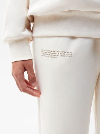 Womens In Conversion Cotton Track Pants—cotton white