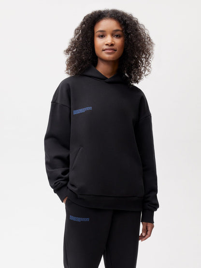 Womens In Conversion Cotton Hoodie—black