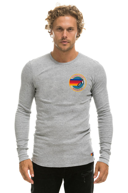 AVIATOR NATION BROOKLYN THERMAL - HEATHER GREY