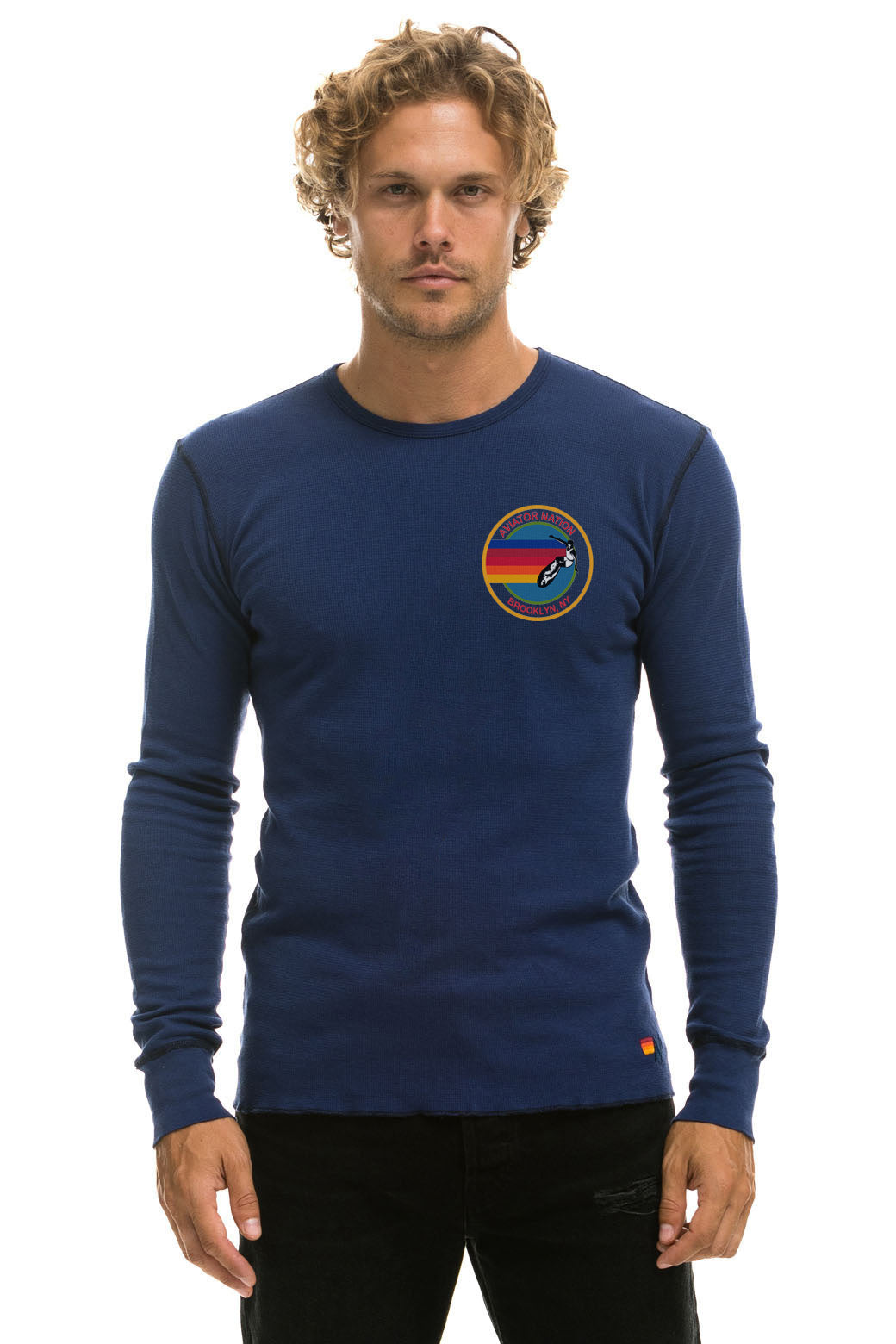 AVIATOR NATION BROOKLYN THERMAL - NAVY