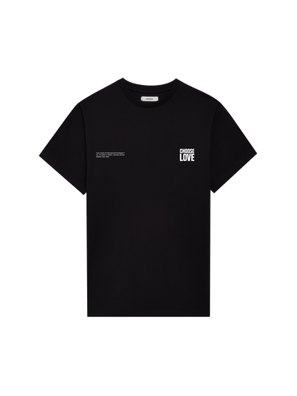 PANGAIA x Choose Love T-shirt—black
