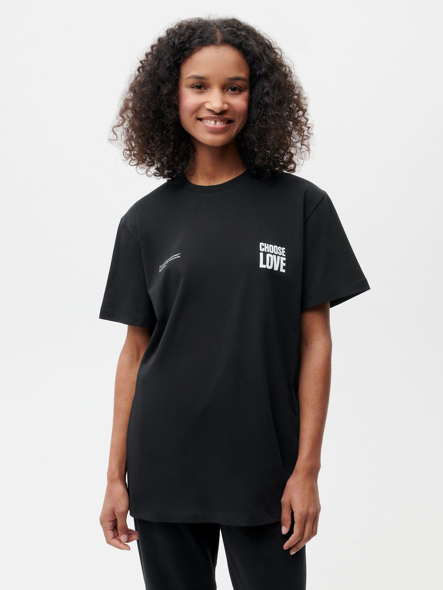 PANGAIA x Choose Love T-shirt—black