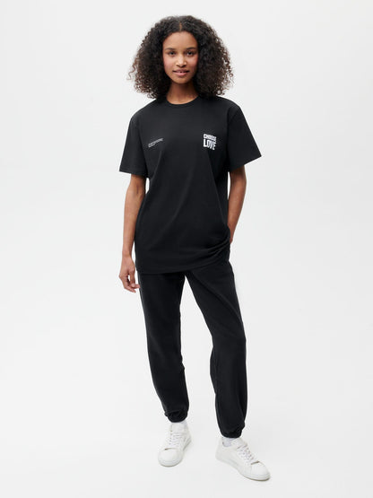 PANGAIA x Choose Love T-shirt—black