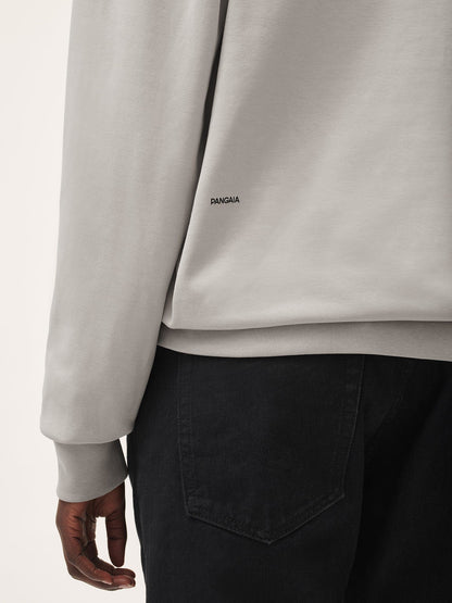 Womens Double Jersey Half Zip Sweatshirt—stone