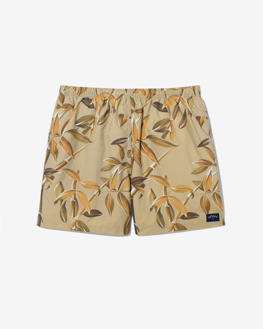 Bamboo Print Swim Trunk