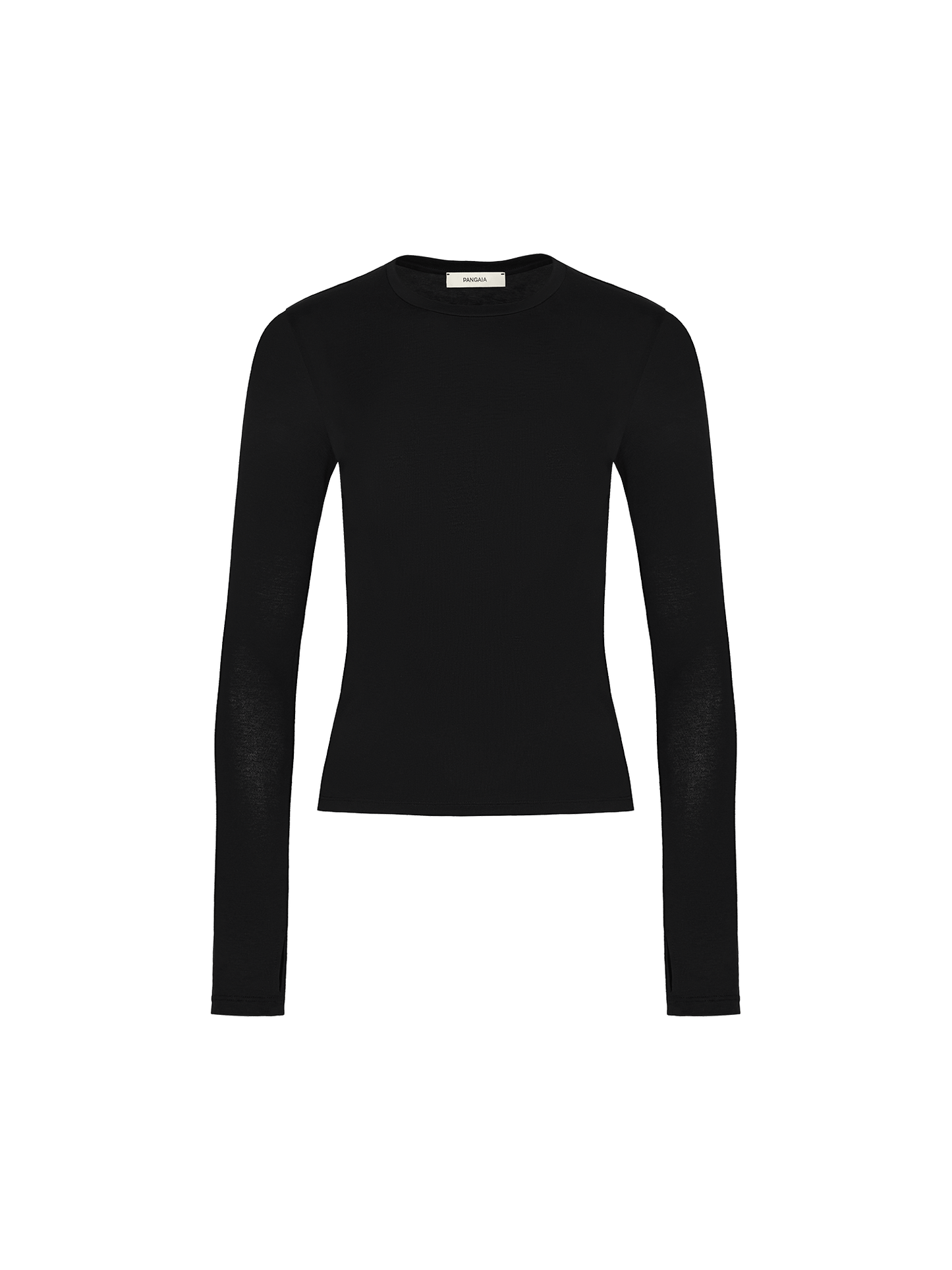 Womens 365 Cotton-Stretch Long-Sleeved Top—black