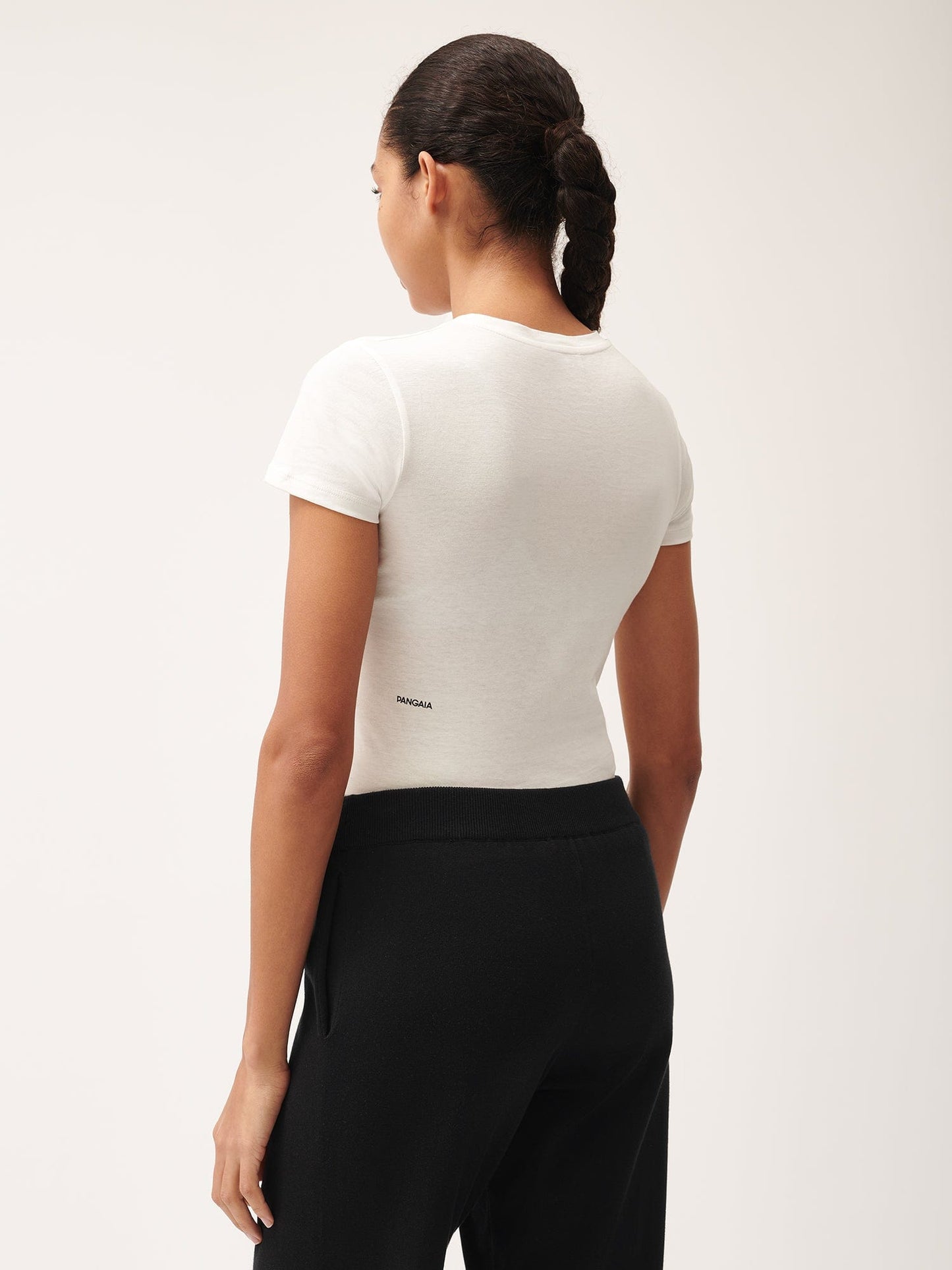 Womens 365 Cotton-Stretch T-shirt—off-white