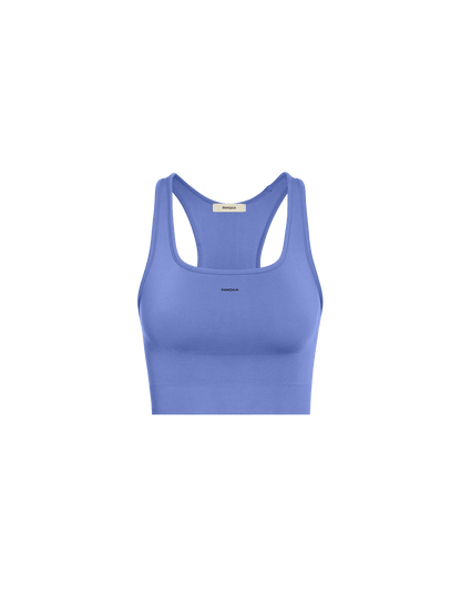 Women's Plant-Stretch Compressive Sports Bra—Iris Purple