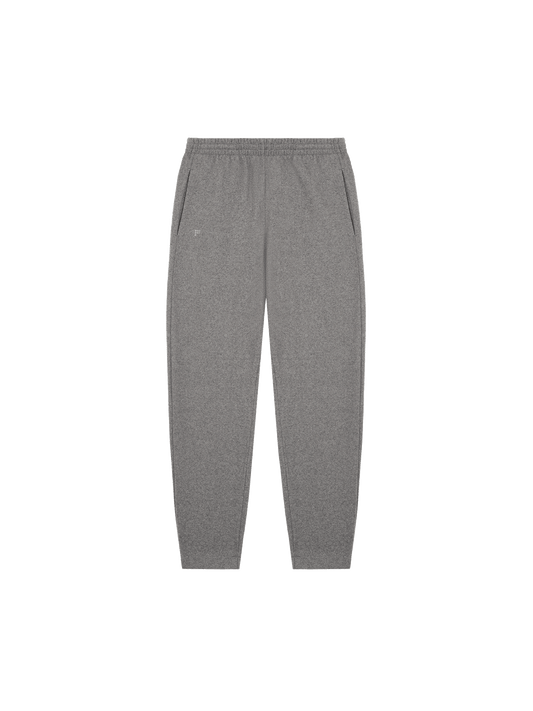 Womens Recycled Wool Jersey Barrel-Leg Track Pants—volcanic grey