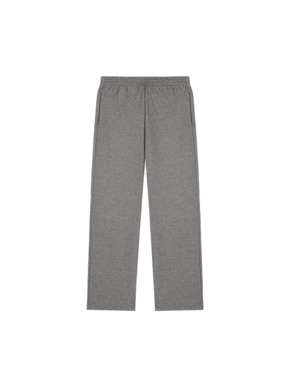 Womens Recycled Wool Jersey Wide-Leg Track Pants—volcanic grey