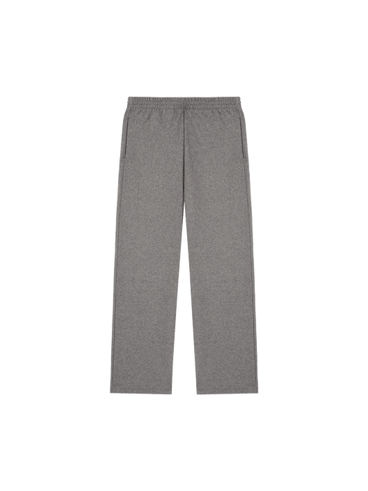 Womens Recycled Wool Jersey Wide-Leg Track Pants—volcanic grey