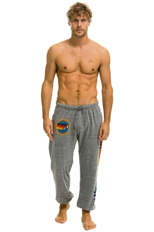 AVIATOR NATION SAN FRANCISCO SWEATPANTS - HEATHER GREY