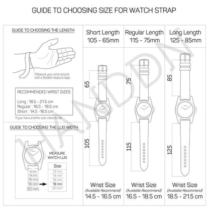 Black Epsom Leather Watch Strap, Black Epsom Leather Handmade Watch Strap, Epsom Strap Watch 16mm 18mm 19mm 20mm 21mm
